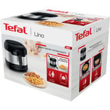 Tefal Uno FF215D Unique 1,8 L Autonome 1600 W Friteuse Noir, Acier inoxydable Acier inoxydable/Noir, Friteuse, 1,8 L, 1 kg, 1,8 L, 150 °C, 190 °C
