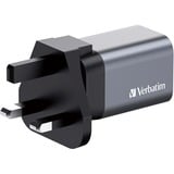 Verbatim GNC-35 Universel Noir, Gris Secteur Charge rapide Intérieure Gris, 1x USB-C, 1x USB-A, Intérieure, Secteur, 20 V, Noir, Gris