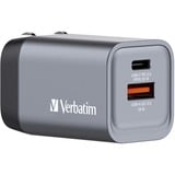 Verbatim GNC-35 Universel Noir, Gris Secteur Charge rapide Intérieure Gris, 1x USB-C, 1x USB-A, Intérieure, Secteur, 20 V, Noir, Gris