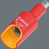 Wera 781 VDE A/B - Raccord 1/4", Adaptateur pour clés mixtes à cliquet Rouge