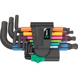 Wera 950/9 Hex-Plus Multicolore 2 jeux de clés, 9 pièces, Tournevis métrique, BlackLaser