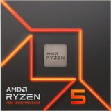 AMD Ryzen 5 7600X, 4,7 GHz (5,3 GHz Turbo Boost) socket AM5 processeur Unlocked, Boxed, processeur en boîte