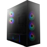 ARCTIC  boîtier midi tower Noir (Mat) | 2x USB-A | 1x USB-C | RGB | Verre Trempé