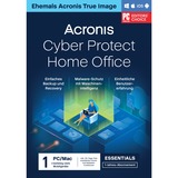 Acronis Cyber Protect Home Office Essentials 1 licence(s) Licence Allemand 1 année(s), Logiciel 1 licence(s), 1 année(s), Licence
