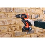 BLACK+DECKER Perceuse-visseuse à percussion sans fil BCKSB02, 18 volts, Perceuse à percussion Orange/Noir