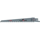 Bosch 2608650551 Sabre saw blade Acier fin au carbone 100pièce(s), Lame de scie Sabre saw blade, Panneau aggloméré, Plastique, Contre-plaqué, Bois, Acier fin au carbone, 4,3 mm, 15 cm, 100 pièce(s)