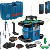 Bosch BOSCH GRL 650 CHVG Set +BT +GR COFFER, Laser rotatif Bleu, 70 m, 1,5 mm/m, 360°, 650 m, 600 tr/min, horizontale/verticale