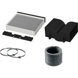 Bosch DWZ1CB1I4 Accessoire pour hotte Kit de recyclage pour hotte, Ensemble de conversion Kit de recyclage pour hotte, Noir, Blanc, Bosch, 6 pièce(s)
