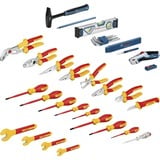 Bosch Mallette d'électricien VDE, 37 pièces, Set d'outils Rouge/Jaune