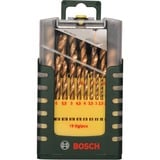 Bosch Prom 19-tlg. Metallbohrer HSS-TiN| 2607017152 Ensemble de forets 19 pièce(s), Jeu de mèches de perceuse Vert, Perceuse, Ensemble de forets, Métal, 448 g, 164 mm, 88 mm