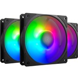 Cooler Master Mobius 120P ARGB 120x120x25, Ventilateur de boîtier Noir, 3 unités