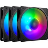 Cooler Master Mobius 120P ARGB 120x120x25 ventilateurs de boîtier Noir, 3 pièces, 120 x 120 x 25 mm, PWM, 3 unités