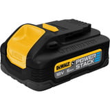 DEWALT Powerstack Akku DCBP518G, 18Volt 5Ah, Batterie Noir