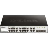 D-Link DGS-1210-20 Géré L2 Gigabit Ethernet (10/100/1000) 1U Noir, Switch Géré, L2, Gigabit Ethernet (10/100/1000), Full duplex, Grille de montage, 1U