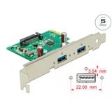 DeLOCK PCIe x1 Karte zu 2x ext. USB 3.2 Gen 1, Contrôleur USB 
