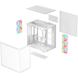 DeepCool CG590U 5F WH boîtier midi tower Blanc | 2x USB-A | 1x USB-C | Verre Trempé