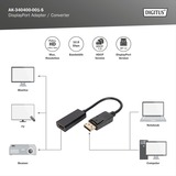 Digitus AK-340400-001-S, Adaptateur Noir