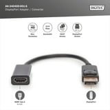 Digitus Adaptateur / Convertisseur DisplayPort > HDMI Noir