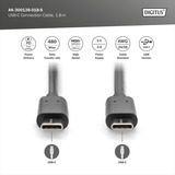 Digitus Câble de connexion USB 2.0 USB-C > USB-C Noir