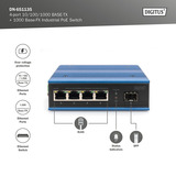 Digitus Switch PoE Gigabit 4P Ind. Non géré 1xSFP 