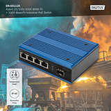 Digitus Switch PoE Gigabit 4P Ind. Non géré 1xSFP 
