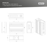 Digitus Switch PoE Gigabit 4P Ind. Non géré 1xSFP 