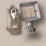 EINHELL Gasheizstrahler GS 4400 P (DE/AT), Chauffage de terrasse 