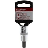 GEDORE Douille tournevis rouge, 1/2", Clés mixtes à cliquet Chrome
