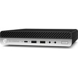 HP EliteDesk 800 G4 MP Reconditionné, Mini PC Noir/Argent