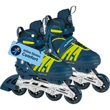 HUDORA 28450, Rollers Bleu/Jaune