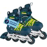 HUDORA Patins à roulettes Comfort Taille 29-34, Rollers Bleu/Jaune