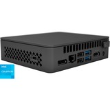 Intel® NUC 11 Essential UCFF Noir N5105 2 GHz, Barebone Noir, UCFF, Mini PC type barebone, DDR4-SDRAM, Ethernet/LAN, Wi-Fi 5 (802.11ac), 65 W