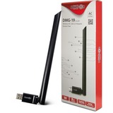 Inter-Tech DMG-19 WLAN 650 Mbit/s, Adaptateur WLAN Sans fil, USB, WLAN, 650 Mbit/s, Noir