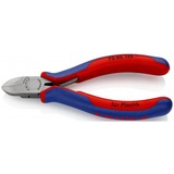 KNIPEX Pince coupante 72 02 125, pour plastique, Tenailles de cran Rouge/Bleu