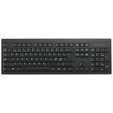 Kensington KB150 EQ Clavier sans fil Noir, Layout US (QWERTY), Membrane, Taille réelle (100 %), Sans fil, RF sans fil, Clavier à membrane, QWERTY, Noir