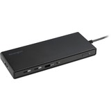 Kensington SD4842P EQ Station d’accueil USB-C sans pilote 10 Gbits/s avec triple sortie vidéo et PD 100 W, Station d'accueil Noir, Station d'accueil, USB 3.2 Gen 2 (3.1 Gen 2) Type-C, 100 W, 3,5 mm, 10,100,1000 Mbit/s, Noir