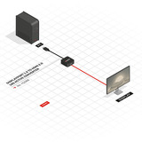 Lindy Convertisseur DisplayPort 1.2 vers HDMI 18G, Adaptateur Noir