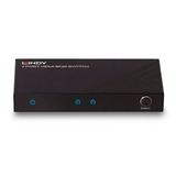 Lindy Switch HDMI 8K60 2 ports Noir, HDMI, Micro-USB, Métal, Noir, 60 Hz, 48 Gbit/s