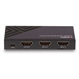 Lindy Switch HDMI 8K60 2 ports Noir, HDMI, Micro-USB, Métal, Noir, 60 Hz, 48 Gbit/s