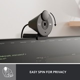 Logitech Brio 300, Webcam Noir