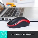 Logitech M185, Souris Gris, 1000 dpi, Vente au détail
