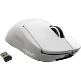 Logitech PRO X SUPERLIGHT souris Droitier RF sans fil 25400 DPI, Souris gaming Blanc, Droitier, RF sans fil, 25400 DPI, 1 ms, Blanc