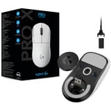 Logitech Pro X Superlight souris Droitier RF sans fil 25600 DPI, Souris gaming Blanc, Droitier, RF sans fil, 25600 DPI, 1 ms, Blanc