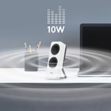 Logitech Z207, Haut-parleur PC Blanc