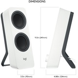 Logitech Z207, Haut-parleur PC Blanc