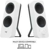 Logitech Z207, Haut-parleur PC Blanc