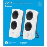 Logitech Z207, Haut-parleur PC Blanc