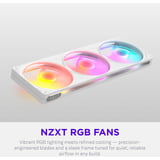 NZXT F360 RGB ventilateurs de boîtier Blanc, 3 pièces, 360 x 120 x 25 mm, PWM
