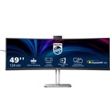 Philips 5000 series 49B2U5900CH/00 écran plat de PC 124 cm (48.8") 5120 x 1440 pixels Dual QHD LCD Noir Moniteur UltraWide incurvé Noir/argent, 1x DisplayPort, 2x HDMI, 2x USB-C, 2x USB-A, 1x RJ-45, 124 cm (48.8"), 5120 x 1440 pixels, Dual QHD, LCD, 4 ms, Noir