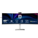 Philips 5000 series 49B2U5900CH/00 écran plat de PC 124 cm (48.8") 5120 x 1440 pixels Dual QHD LCD Noir Moniteur UltraWide incurvé  Noir/Argent, 124 cm (48.8"), 5120 x 1440 pixels, Dual QHD, LCD, 4 ms, Noir